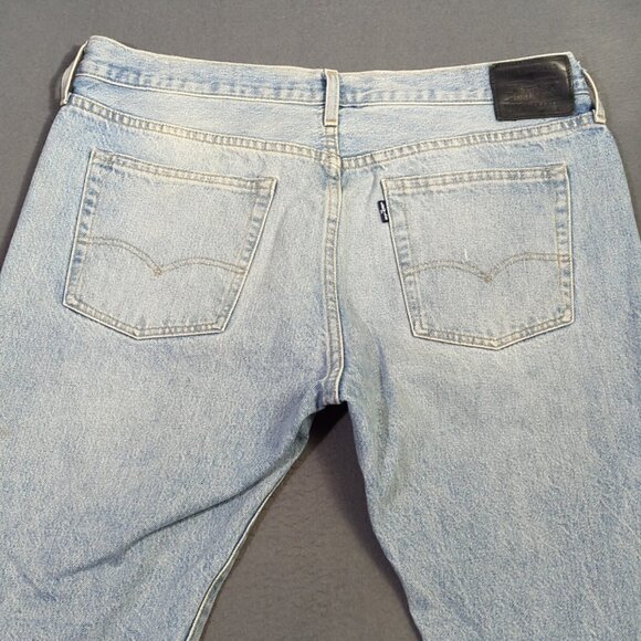 Levi's Made And Crafted Selvedge Jeans Women's 32 Fits 34x25 Blue 501 Taper - Picture 4 of 16